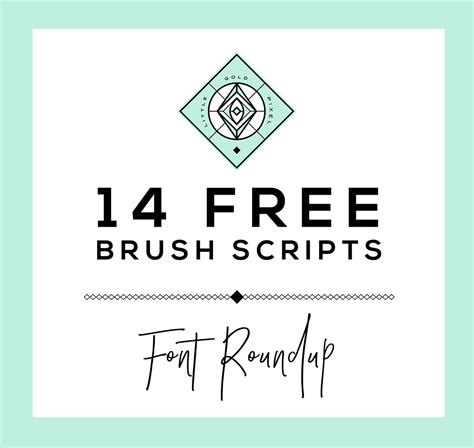 14 Free Brush Script Fonts • Little Gold Pixel