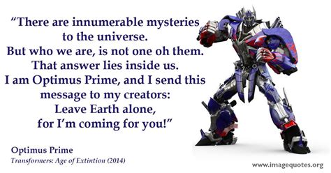 Optimus Prime Quotes - ShortQuotes.cc