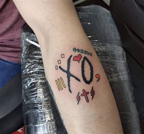 The Weeknd Xo Logo Tattoo