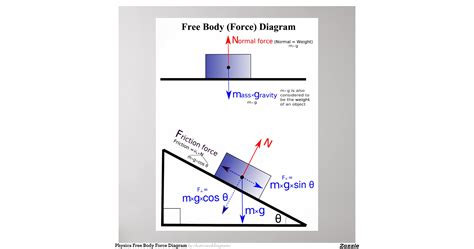 physics_free_body_force_diagram_poster ...