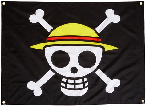 GE Animation GE-6468 One Piece Luffy's Straw Hat Pirate Flag Multi ...