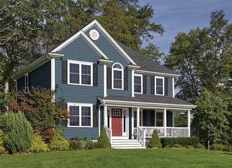 blue siding colors for houses - Palmer Goode