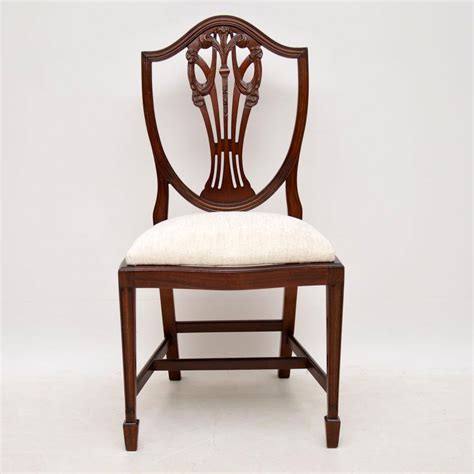 Set of 8 Antique Georgian Style Mahogany Dining Chairs - Marylebone ...