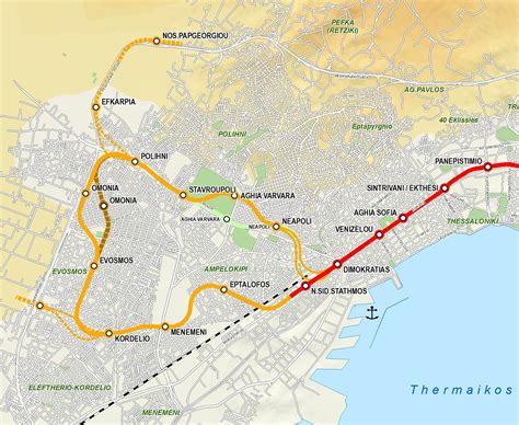 Thessaloniki Metro Map – ΑΤΤΙΚΟ ΜΕΤΡΟ Α.Ε.