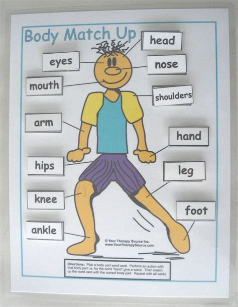 Body Match Up - body awareness activity | Special education activities ...