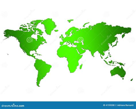 Green World Map Vector | CartoonDealer.com #142951740