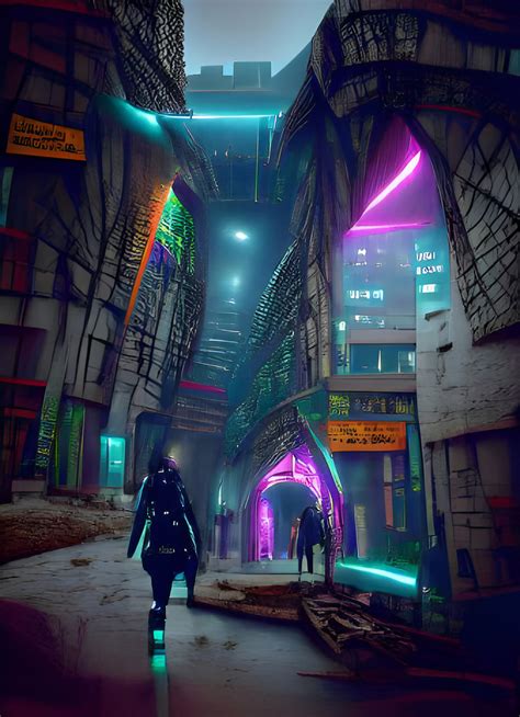 ArtStation - Cyberpunk Alley Night | Artworks