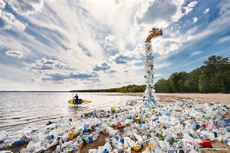 Benjamin Von Wong Created a "Giant Tap" Plastic Waste Art