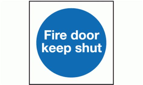 Fire door keep shut sign