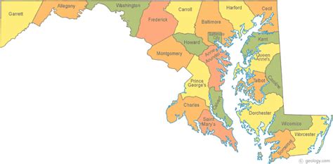 Map of Maryland