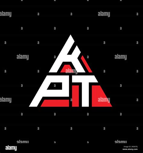 KPT triangle letter logo design with triangle shape. KPT triangle logo ...