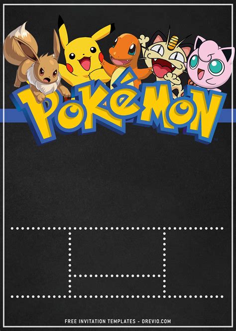 Printable Pokemon Invitations Free