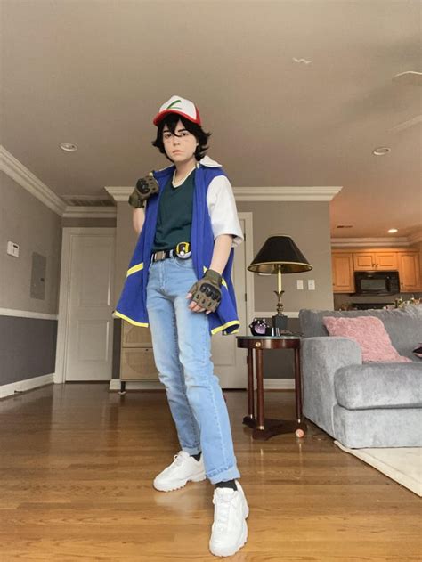 threw this Ash Ketchum cosplay together in a matter of hours. a little ...