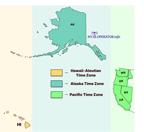 Time in Hawaii-Aleutian Time Zone | HST time zone map