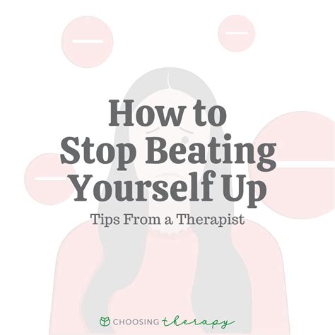 How to Stop Beating Yourself Up