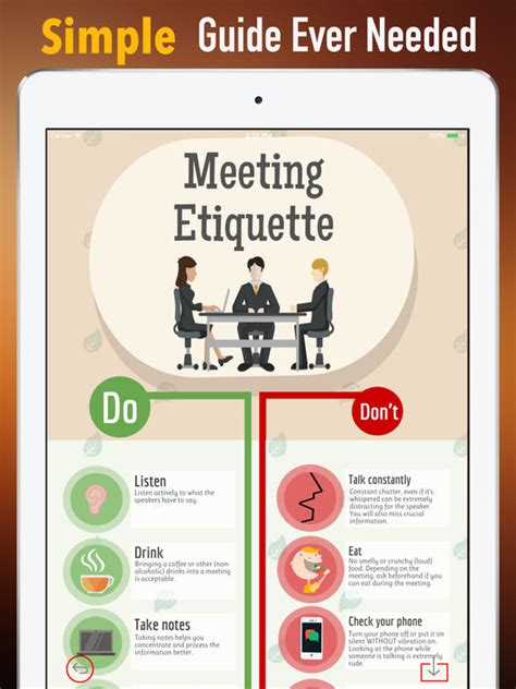 App Shopper: Meeting Etiquette Rules-Learning Guide and Tips (Reference)