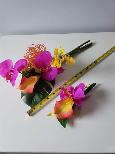 Tropical Beach Bridal Bouquet Orchids Elope Destination - Etsy