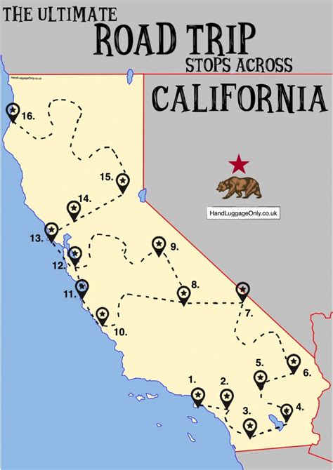 California Roadside Attractions Map - Printable Maps