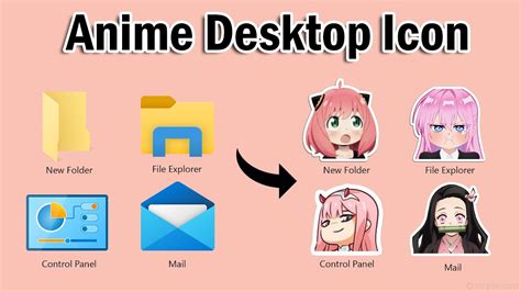 Custom Desktop Icon - Anime Style - YouTube