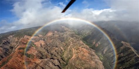 Circle of light: Helicopter crew captures mesmerizing video of a full ...