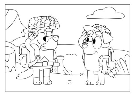 Bluey friends colouring sheets - Bluey Official Website