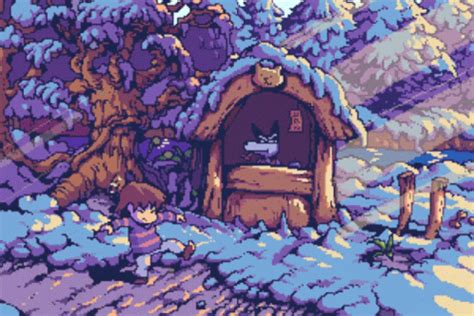 Snowdin Town Undertale GIF – Snowdin Town Undertale Sans – discover and ...