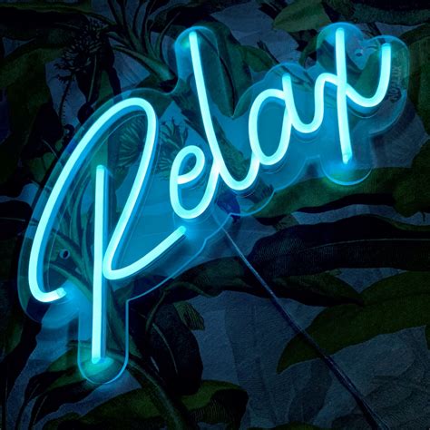 Relax LED neon sign | Noalux | LED neon signs ⚡Handmade with love