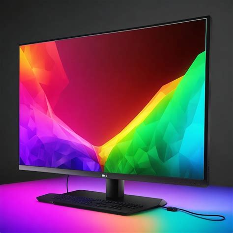 Premium AI Image | RGB Gaming Monitor