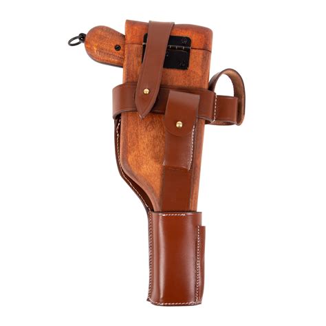 Mauser C96 with wooden stock-holster & leather harness - full set 211 ...