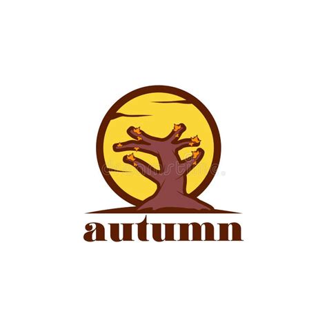 Creative Autumn Logo Design Vector Art Logo Stock Vector - Illustration ...