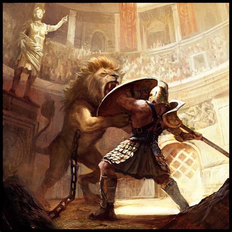 Gladiator Fighting Drawing