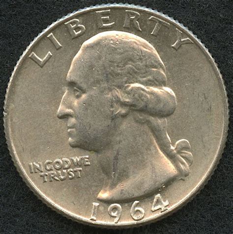 1964-D Washington Quarter Dollar Silver Coin