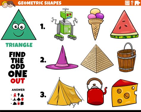 Buy Shapes Clip Art Real Life Triangle Shapes Clipart Online In India ...