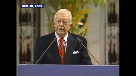 Video Dec. 10, 2002: Jimmy Carter accepts Nobel Peace Prize - ABC News