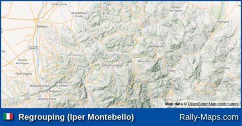 Regrouping (Iper Montebello) stage map | Rally 4 Regioni 1979 🌍 | Rally ...