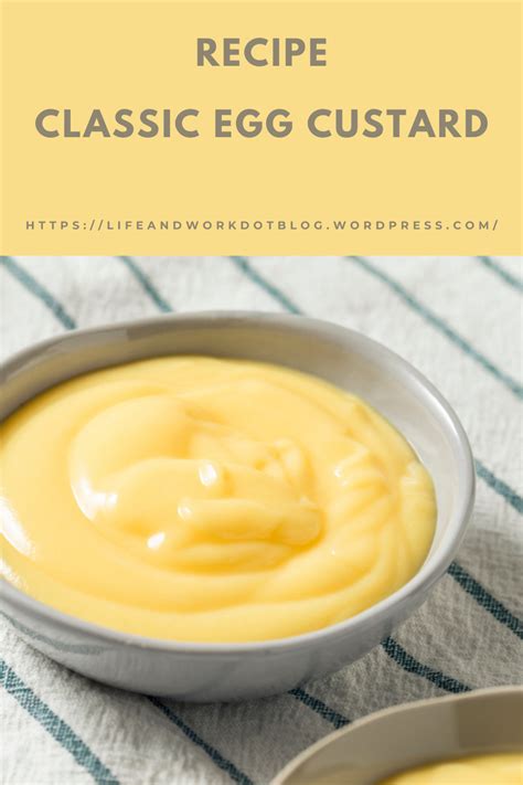 Recipe – Classic Egg Custard