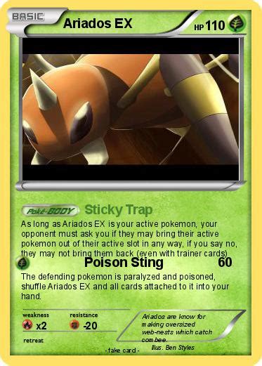 Pokémon Ariados EX 4 4 - Sticky Trap - My Pokemon Card