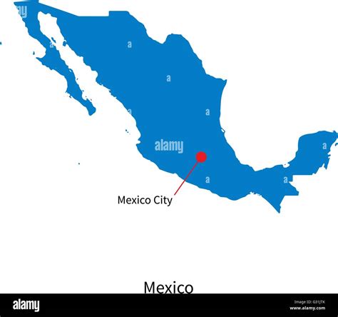 Capital Of Mexico Map | World Map Black And White