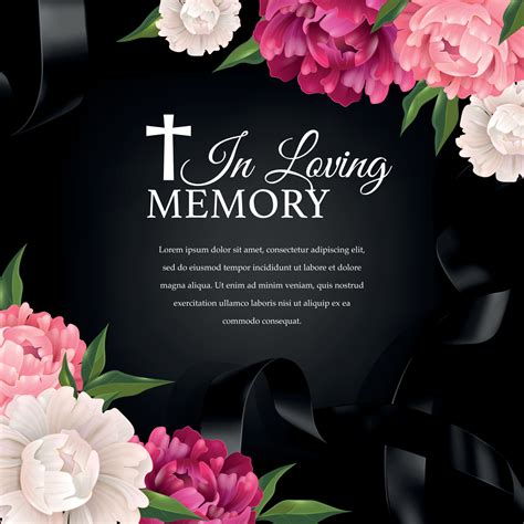 Loving Memory Condolence Background 5725857 Vector Art at Vecteezy