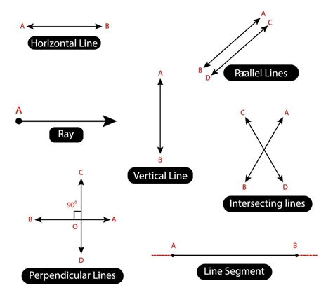 Horizontal, Vertical, Parallel, Intersecting lines, Perpendicular lines ...