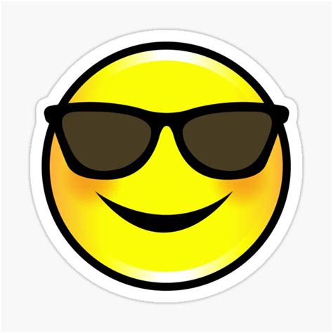 "cool emoji" Sticker for Sale by MisterSmithers | Redbubble