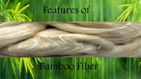 Bamboo fiber properties - YouTube