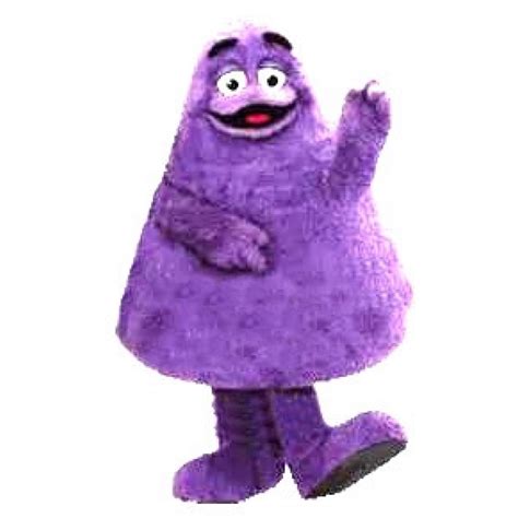 Cartoon Character Grimace Mascot Costume