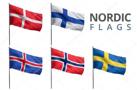 Scandinavian Nordic Flags Stock Photo by ©somartin 79768844