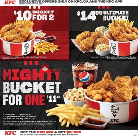 KFC Canada, flyer - (Special Offer - NB, NS and PEI): October 27 ...