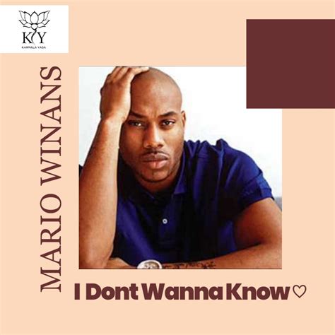 I Don't Wanna Know - Song Lyrics and Music by Mario Winans arranged by ...