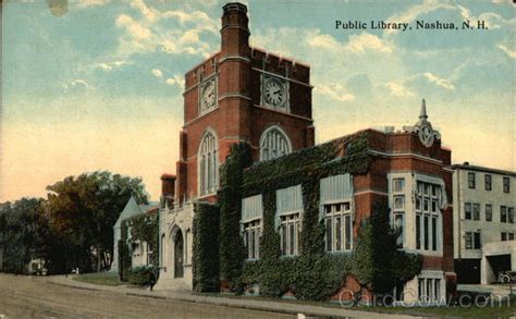 Public Library Nashua, NH Postcard