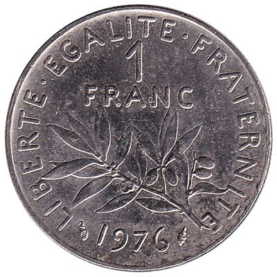 rare 1960 1 Franc Franc French Coins Collectibles Art & Collectibles ...