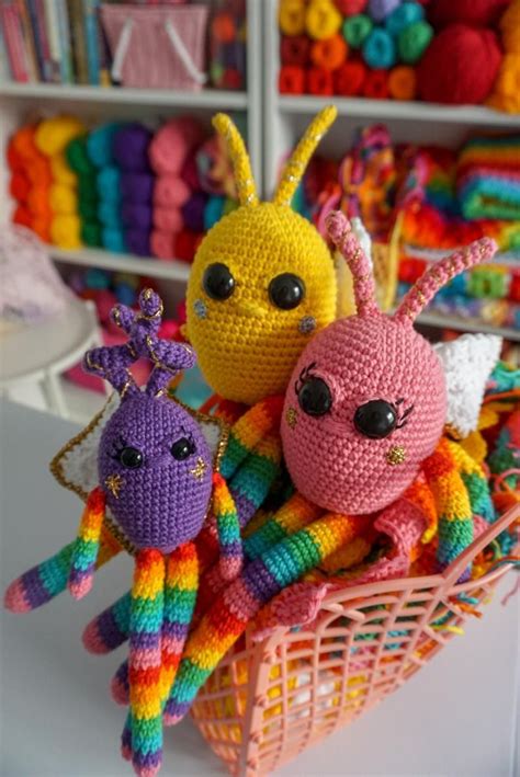 Amigurumi Pattern: Rainbow Snuggle Bugs | Etsy | Amigurumi pattern ...