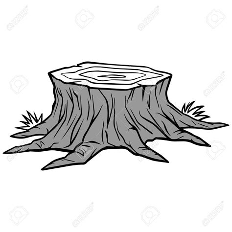 Tree Stump Drawing at GetDrawings | Free download